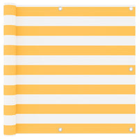 Thumbnail for Balkon-Sichtschutz Weiß und Gelb 90x300 cm Oxford-Gewebe