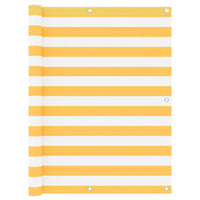 Thumbnail for Balkon-Sichtschutz Weiß und Gelb 120x300 cm Oxford-Gewebe