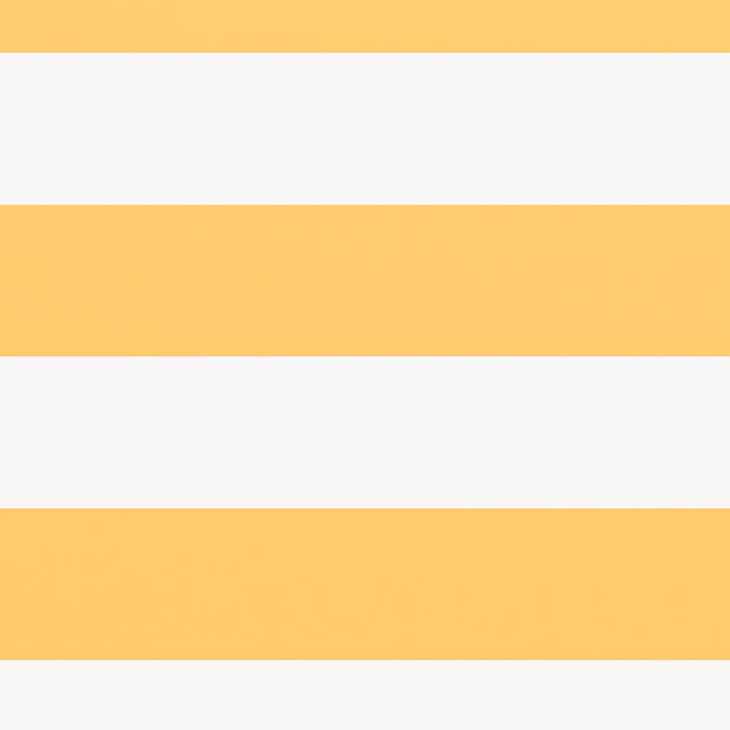 Balkon-Sichtschutz Weiß und Gelb 120x400 cm Oxford-Gewebe