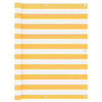 Thumbnail for Balkon-Sichtschutz Weiß und Gelb 120x600 cm Oxford-Gewebe