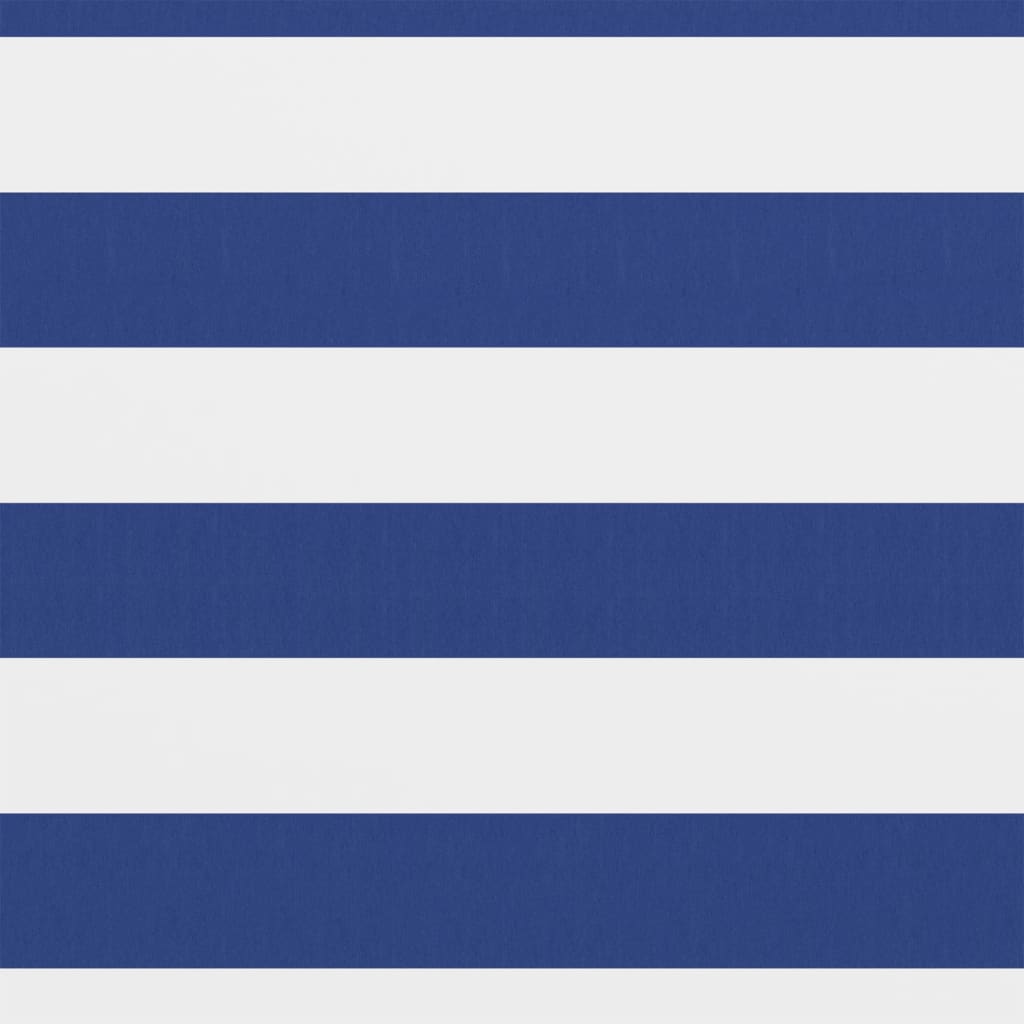 Balkon-Sichtschutz Weiß und Blau 75x400 cm Oxford-Gewebe