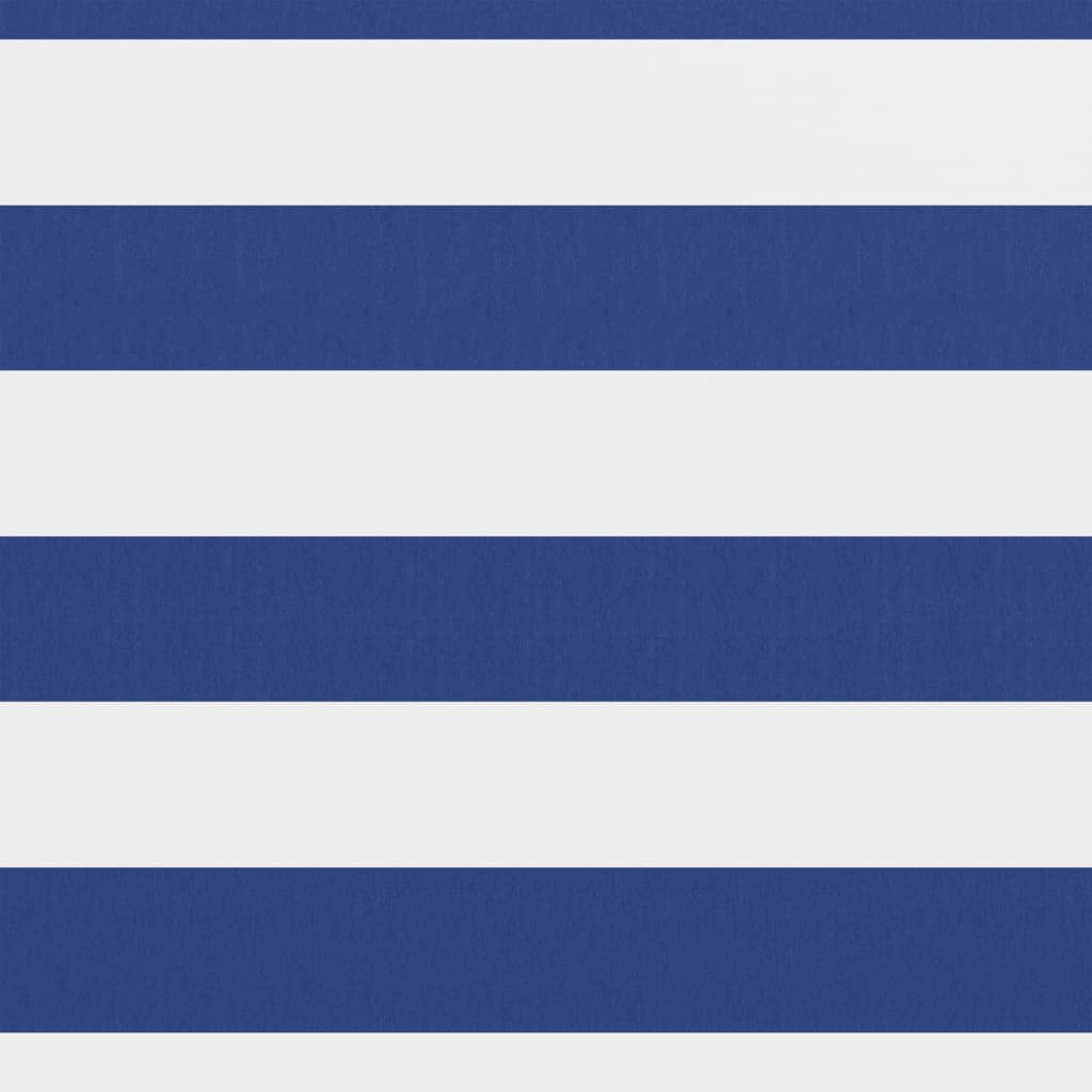 Balkon-Sichtschutz Weiß und Blau 75x500 cm Oxford-Gewebe