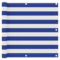 Thumbnail for Balkon-Sichtschutz Weiß und Blau 90x300 cm Oxford-Gewebe