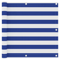 Thumbnail for Balkon-Sichtschutz Weiß und Blau 90x400 cm Oxford-Gewebe