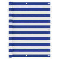 Thumbnail for Balkon-Sichtschutz Weiß und Blau 120x300 cm Oxford-Gewebe