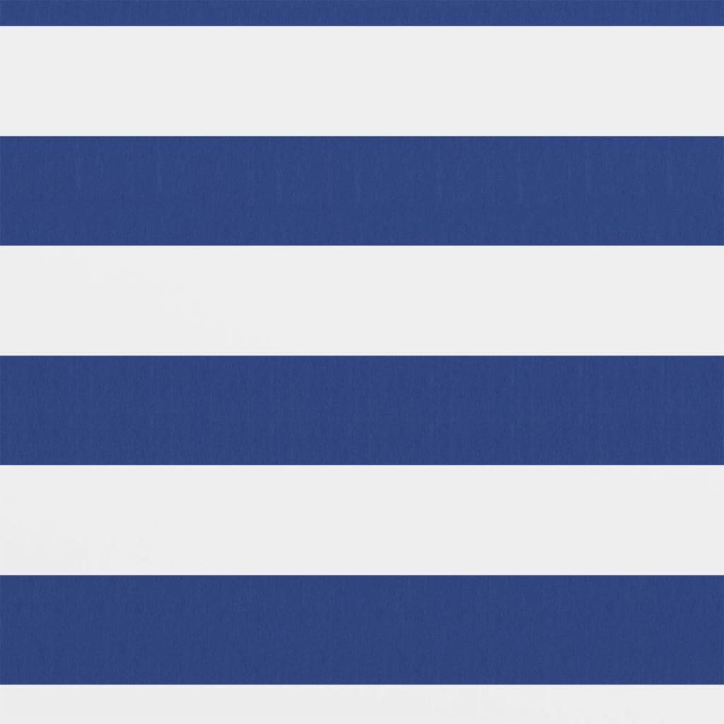 Balkon-Sichtschutz Weiß und Blau 120x500 cm Oxford-Gewebe