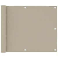 Thumbnail for Balkon-Sichtschutz Beige 75x300 cm Oxford-Gewebe