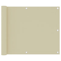 Thumbnail for Balkon-Sichtschutz Creme 75x500 cm Oxford-Gewebe