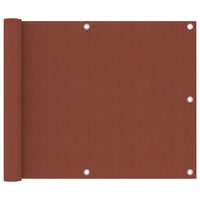 Thumbnail for Balkon-Sichtschutz Terracotta-Rot 75x300 cm Oxford-Gewebe