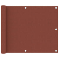 Thumbnail for Balkon-Sichtschutz Terracotta-Rot 75x500 cm Oxford-Gewebe