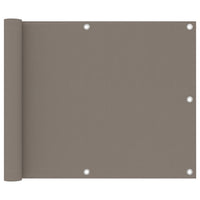 Thumbnail for Balkon-Sichtschutz Taupe 75x300 cm Oxford-Gewebe