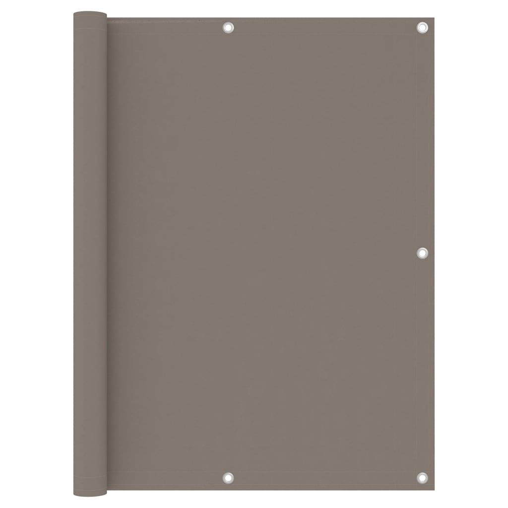 Balkon-Sichtschutz Taupe 120x300 cm Oxford-Gewebe