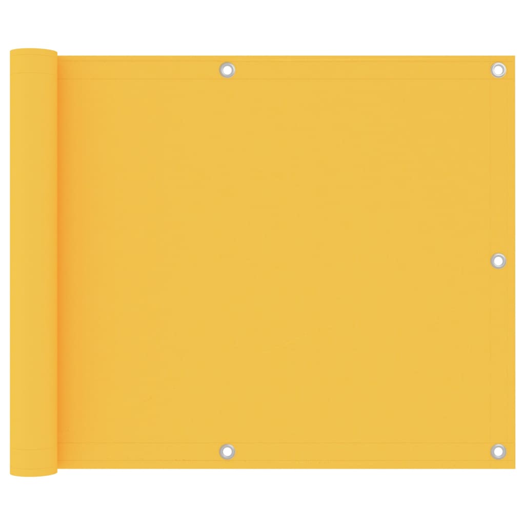 Balkon-Sichtschutz Gelb 75x400 cm Oxford-Gewebe