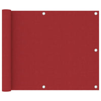 Thumbnail for Balkon-Sichtschutz Rot 75x600 cm Oxford-Gewebe