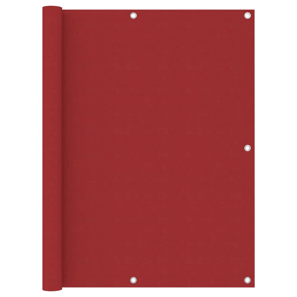 Balkon-Sichtschutz Rot 120x600 cm Oxford-Gewebe