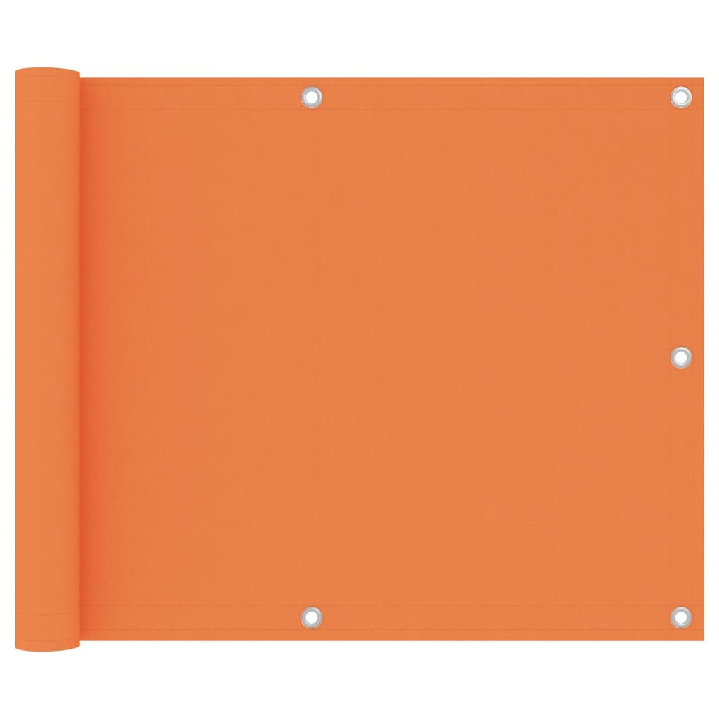 Balkon-Sichtschutz Orange 75x500 cm Oxford-Gewebe