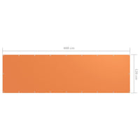 Thumbnail for Balkon-Sichtschutz Orange 120x400 cm Oxford-Gewebe