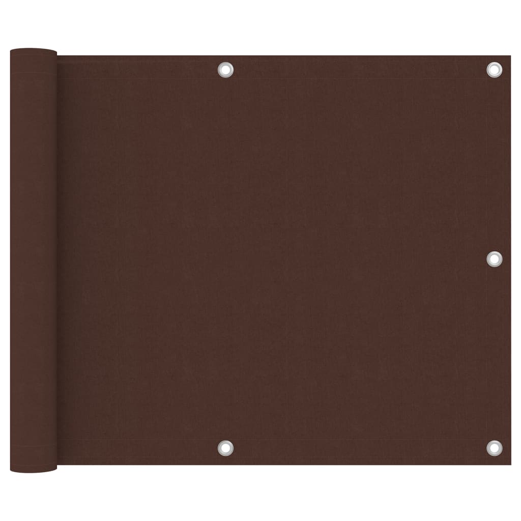 Balkon-Sichtschutz Braun 75x500 cm Oxford-Gewebe