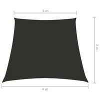Thumbnail for Sonnensegel Oxford-Gewebe Trapezförmig 3/4x2 m Anthrazit