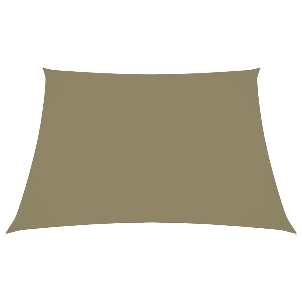 Sonnensegel Oxford-Gewebe Rechteckig 2,5x3 m Beige