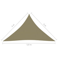 Thumbnail for Sonnensegel Oxford-Gewebe Dreieckig 4x4x5,8 m Beige