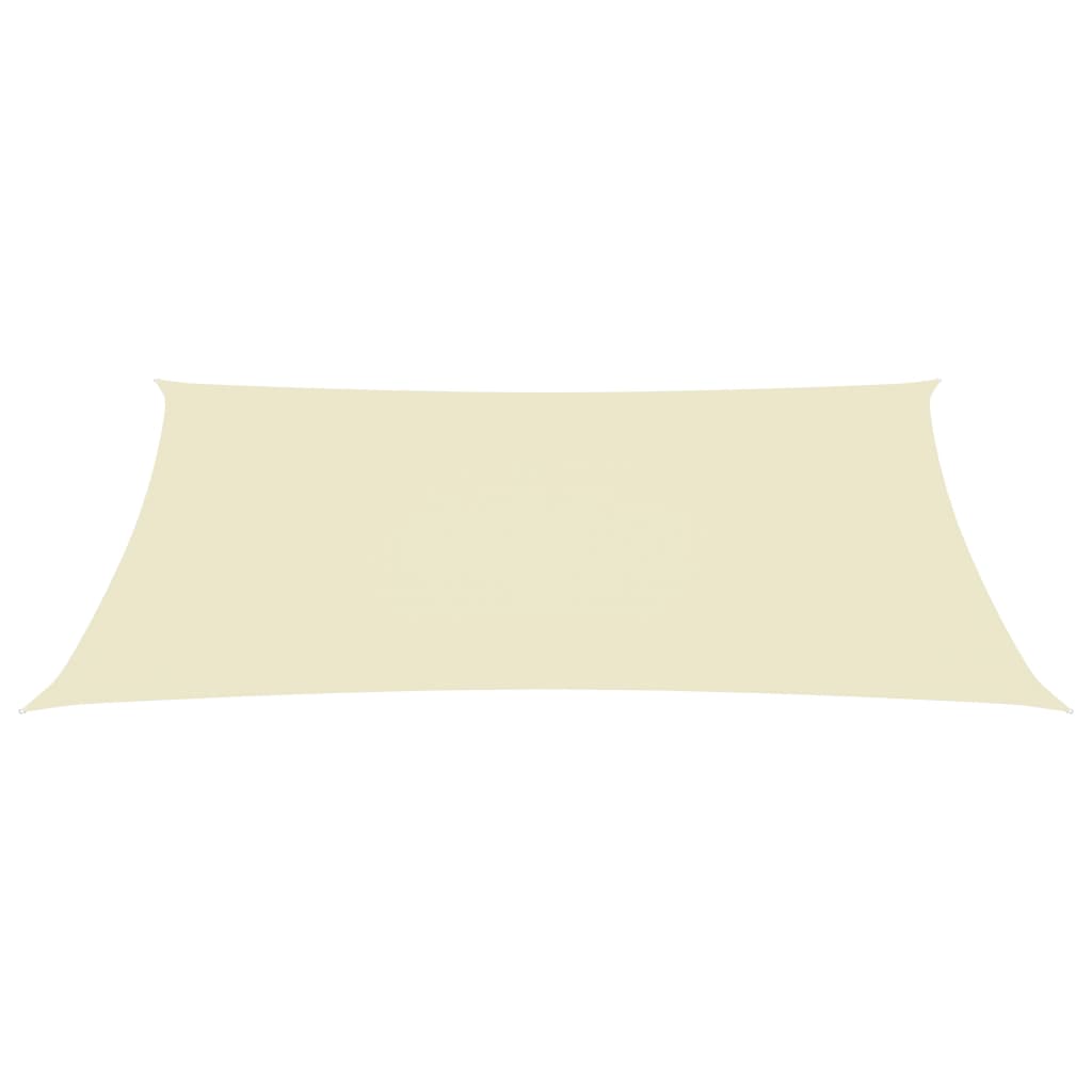 Sonnensegel Oxford-Gewebe Rechteckig 2,5x5 m Creme