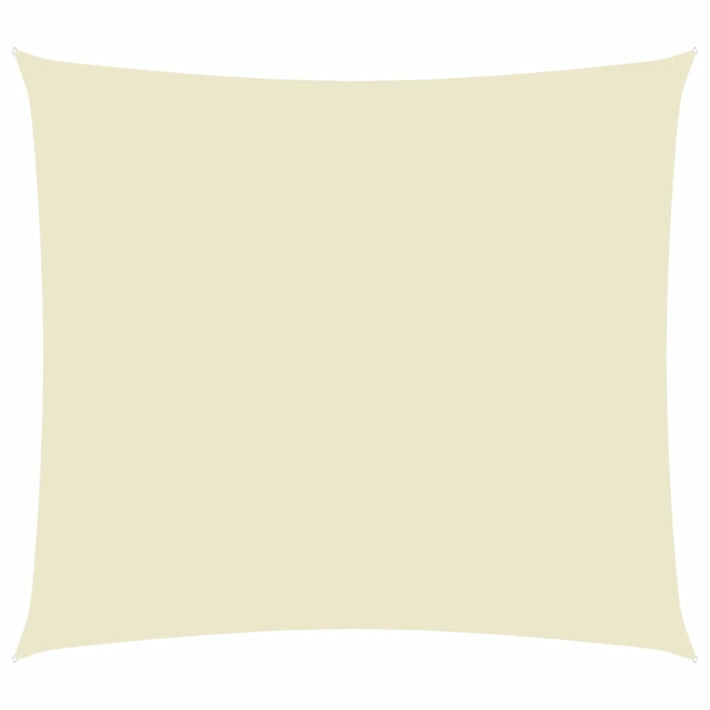 Sonnensegel Oxford-Gewebe Rechteckig 3x4 m Creme
