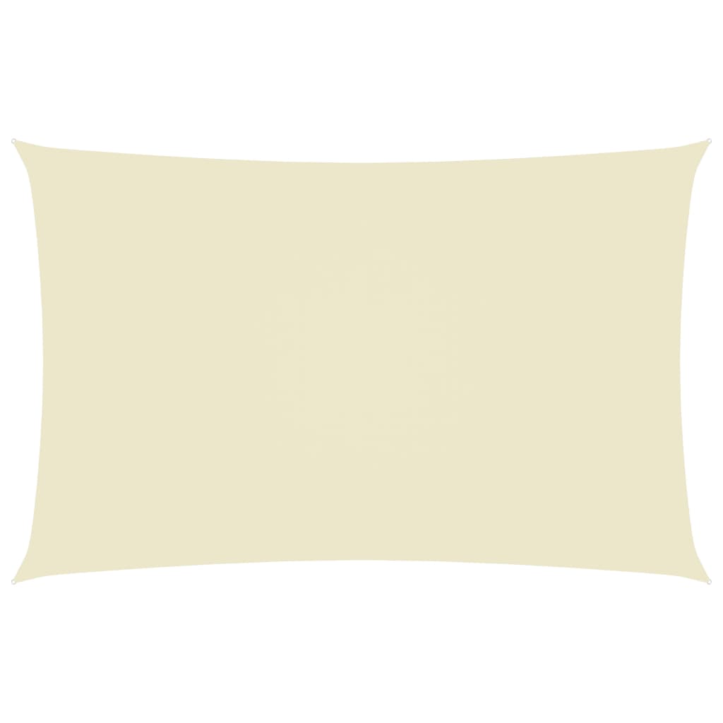 Sonnensegel Oxford-Gewebe Rechteckig 4x7 m Creme