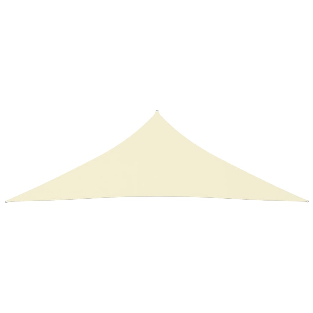 Sonnensegel Oxford-Gewebe Dreieckig 3,5x3,5x4,9 m Creme