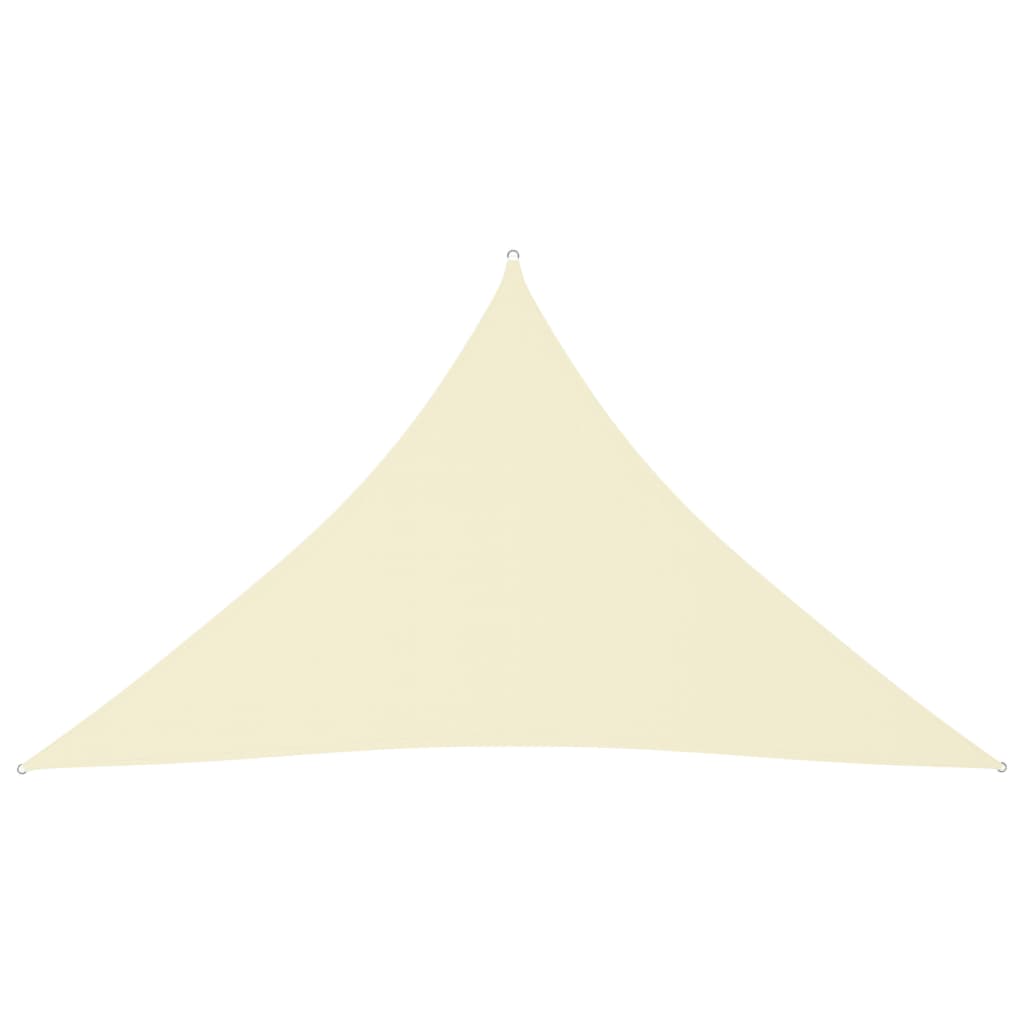 Sonnensegel Oxford-Gewebe Dreieckig 5x5x6 m Cremeweiß