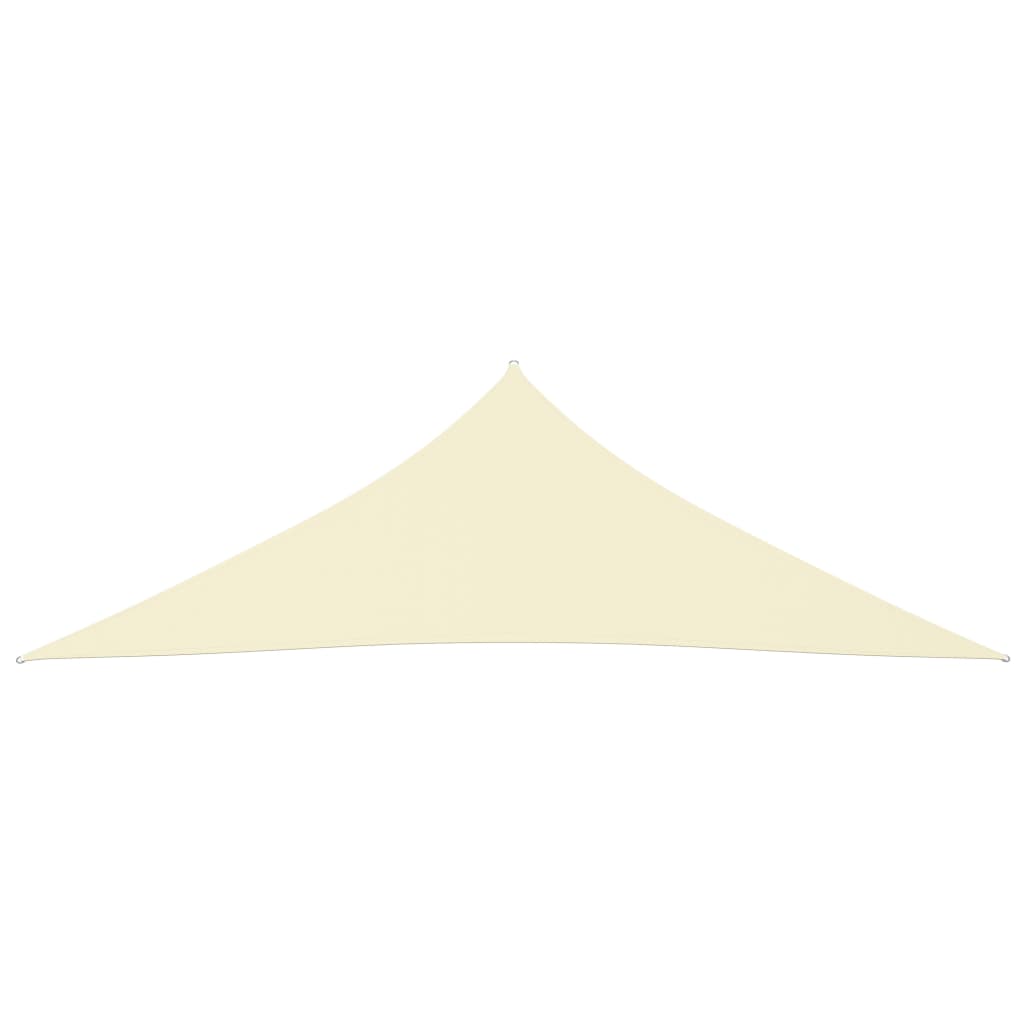 Sonnensegel Oxford-Gewebe Dreieckig 5x5x6 m Cremeweiß