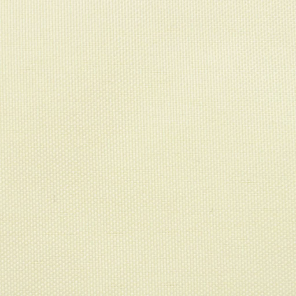 Sonnensegel Oxford-Gewebe Dreieckig 5x5x6 m Cremeweiß