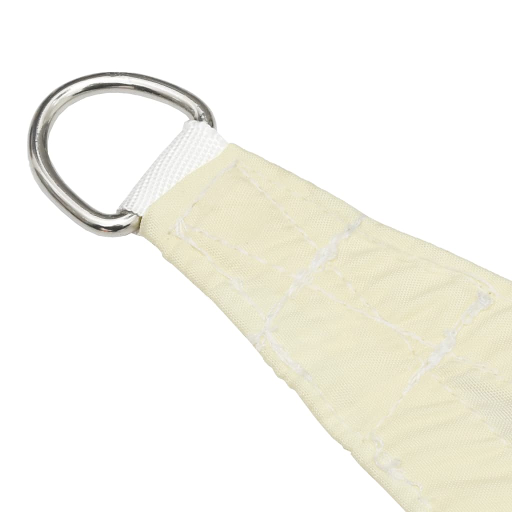 Sonnensegel Oxford-Gewebe Dreieckig 5x5x6 m Cremeweiß