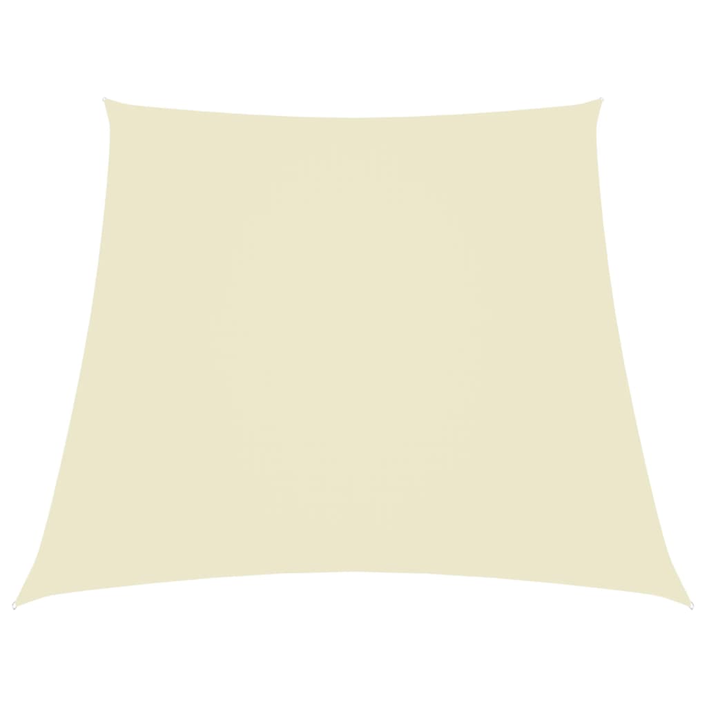 Sonnensegel Oxford-Gewebe Trapezförmig 3/4x3 m Creme