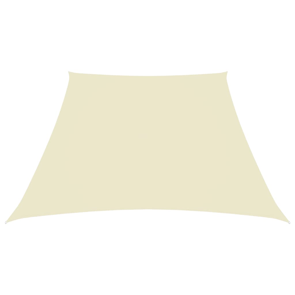 Sonnensegel Oxford-Gewebe Trapezförmig 4/5x4 m Cremeweiß