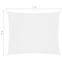Thumbnail for Sonnensegel Oxford-Gewebe Rechteckig 6x7 m Weiß