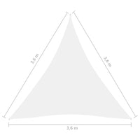 Thumbnail for Sonnensegel Oxford-Gewebe Dreieckig 3,6x3,6x3,6 m Weiß