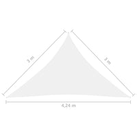 Thumbnail for Sonnensegel Oxford-Gewebe Dreieckig 3x3x4,24 m Weiß