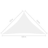 Thumbnail for Sonnensegel Oxford-Gewebe Dreieckig 3,5x3,5x4,9 m Weiß