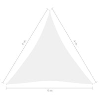 Thumbnail for Sonnensegel Oxford-Gewebe Dreieckig 4x4x4 m Weiß
