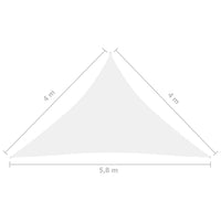 Thumbnail for Sonnensegel Oxford-Gewebe Dreieckig 4x4x5,8 m Weiß