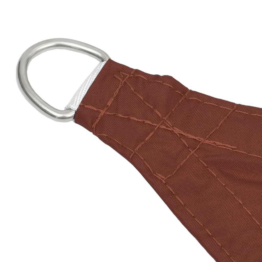 Sonnensegel Oxford-Gewebe Dreieckig 5x5x6 m Terracotta-Rot