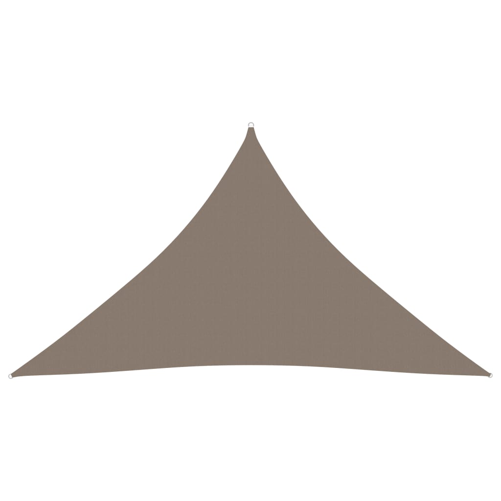 Sonnensegel Oxford-Gewebe Dreieckig 3,5x3,5x4,9 m Taupe