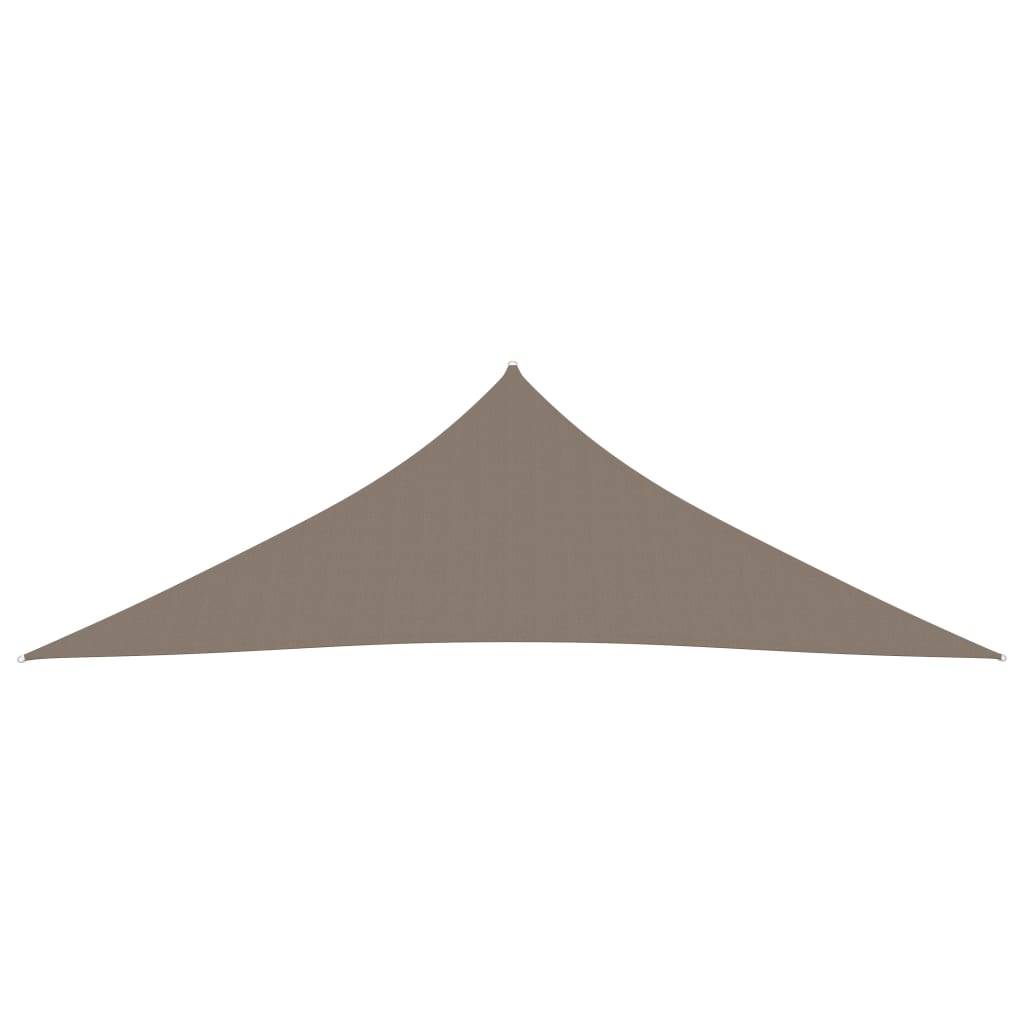 Sonnensegel Oxford-Gewebe Dreieckig 3,5x3,5x4,9 m Taupe
