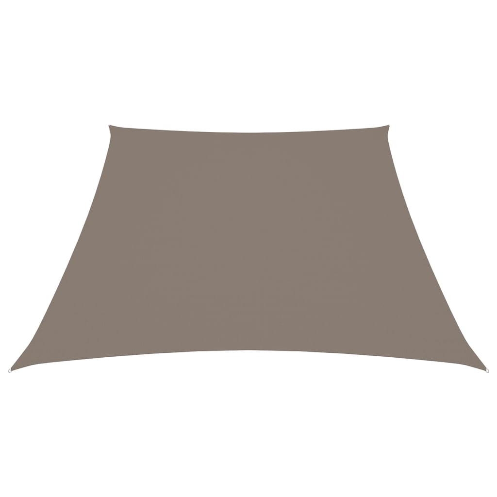 Sonnensegel Oxford-Gewebe Trapezförmig 3/5x4 m Taupe