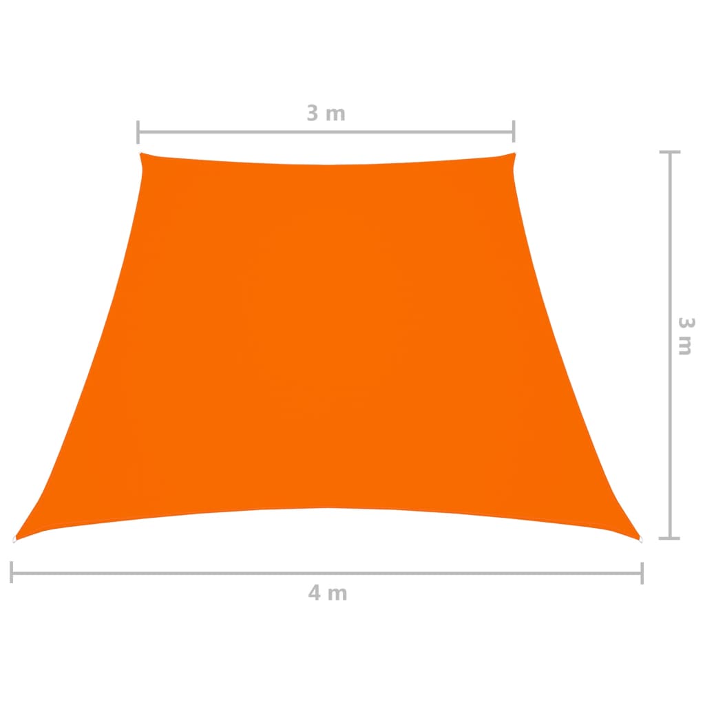 Sonnensegel Oxford-Gewebe Trapezförmig 3/4x3 m Orange