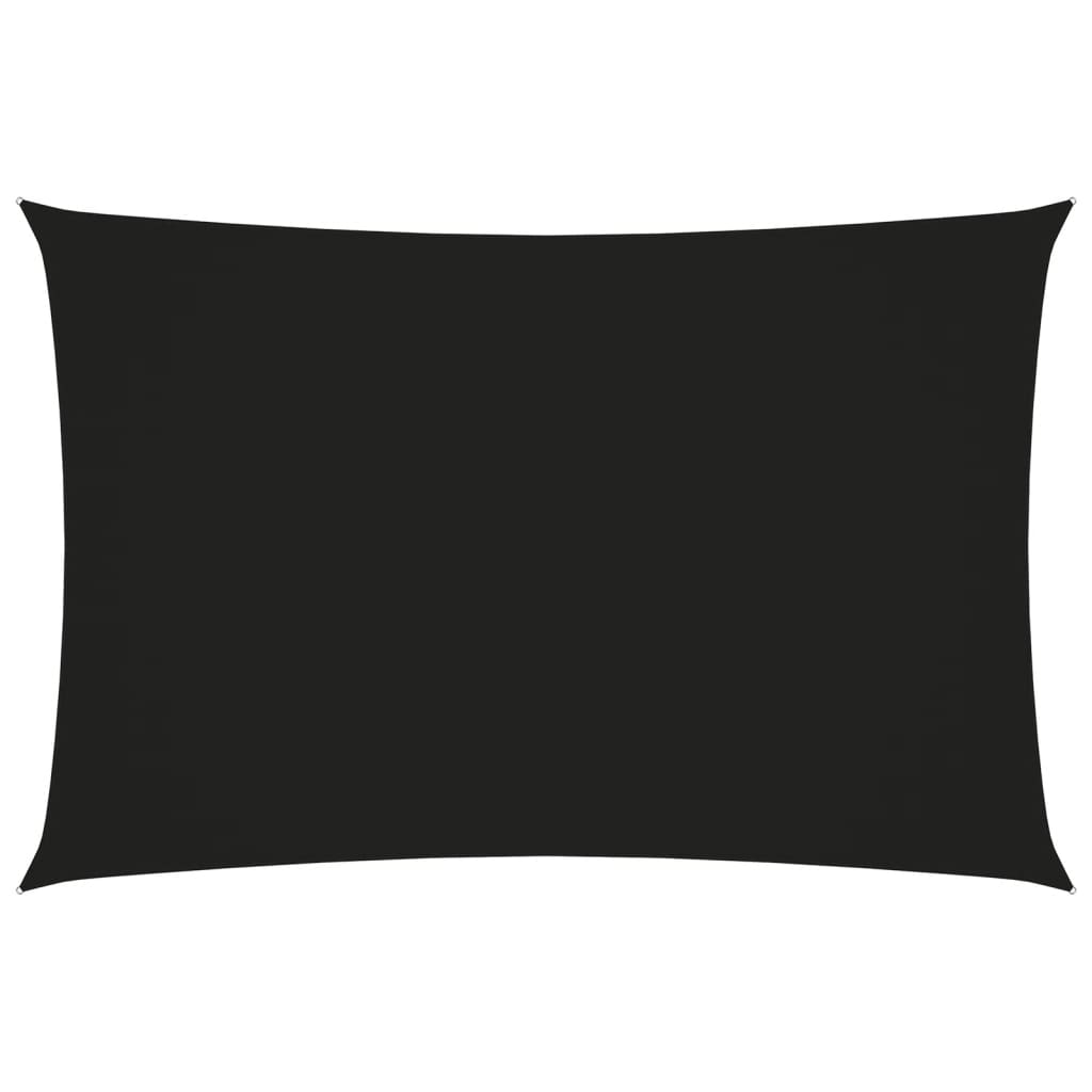 Sonnensegel Oxford-Gewebe Rechteckig 2x4,5 m Schwarz
