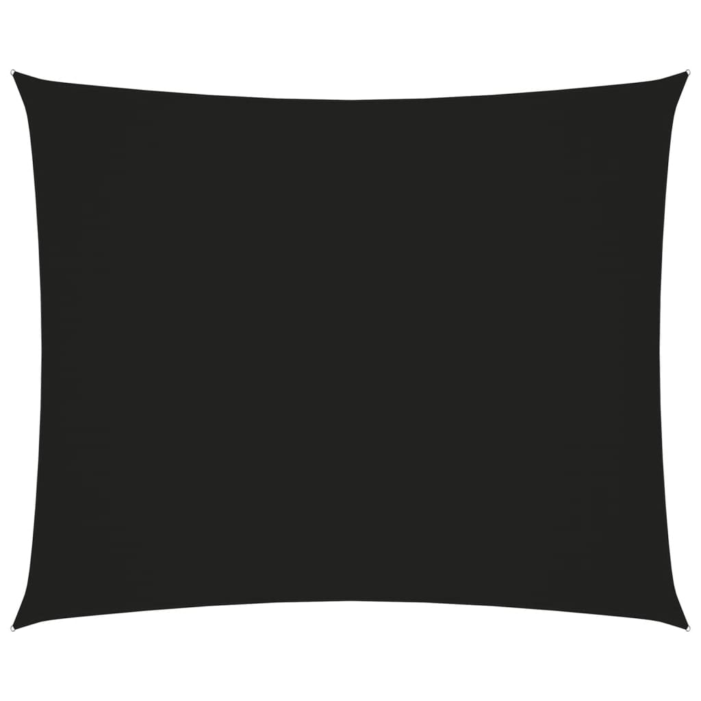 Sonnensegel Oxford-Gewebe Rechteckig 3,5x4,5 m Schwarz