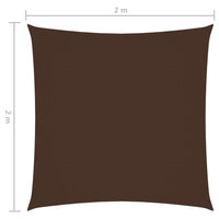 Thumbnail for Sonnensegel Oxford-Gewebe Quadratisch 2x2 m Braun