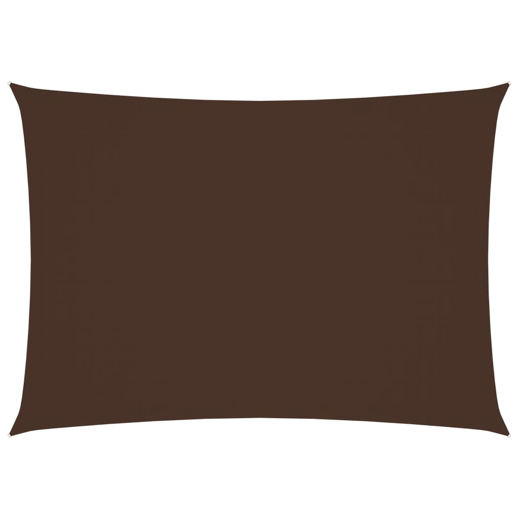 Sonnensegel Oxford-Gewebe Rechteckig 2x4 m Braun